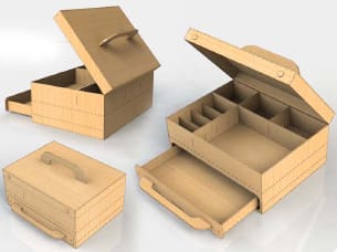 Korobka storage Box DXF File