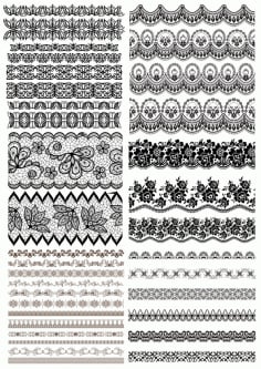 Lace Border Free Vector Art Free CDR Vectors File