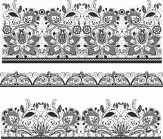 Lace Material Vector Free CDR Vectors File