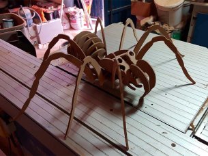 Laser Cut 3D Puzzle Spider Model Kit Wooden Insect Puzzle