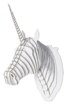 Laser Cut 3D Puzzle Unicorn Head Wall Decor CDR File