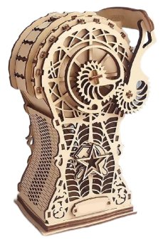 Laser Cut 3D Wooden Decorative Gear Piggy Bank 3mm CDR File