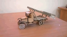 Laser Cut 3D Wooden Truck Toy DXF and CDR Vector File