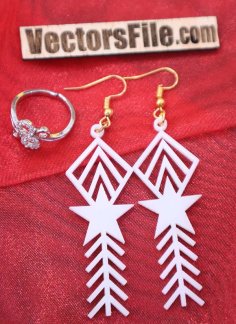 Laser Cut Acrylic Jewelry Design Acrylic Earring Sample Vectors Art File