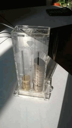 Laser Cut Acrylic Money Saving Bank CDR File