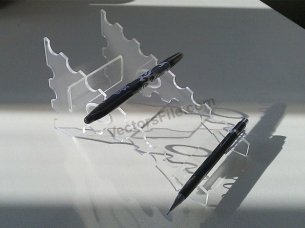 Laser cut Acrylic Pen Holder Office Desk Pencil Stand