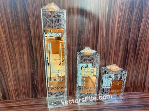 Laser Cut Arabic Style Acrylic Incense Burner Design