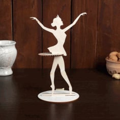 Laser Cut Ballerina Napkin Holder CDR File