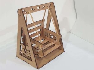 Laser Cut Barbie Doll Swing Toy Dollhouse Furniture Template