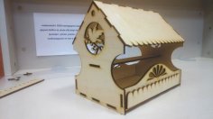 Laser Cut Bird Feeder Wooden Bird House CDR File