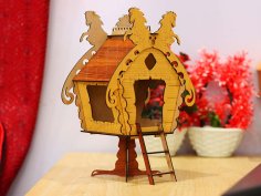 Laser Cut Bird Feeding Dragon Horse House Vector File