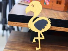 Laser Cut Bird Flamingo Cutout Bird Wall Art Template Vector File