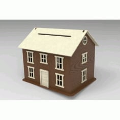 Laser Cut Bird House Template DXF File