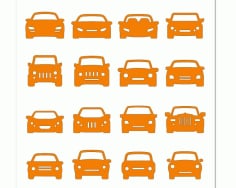 Laser Cut Car Vector CDR File