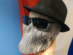 Laser Cut Cardboard 3D Puzzle Skull Model Kit