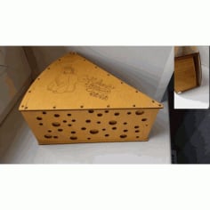 Laser Cut Cheese Box Tempalte CDR File