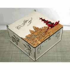 Laser Cut Christmas Box CDR File