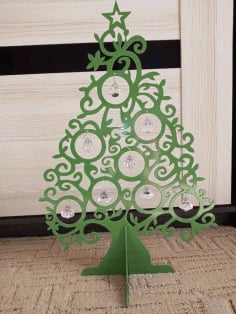 Laser Cut Christmas Tree for Home Decor CDR File