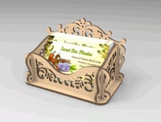 Laser Cut Cnc Box Card DXF File