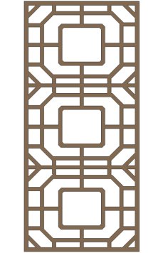 Laser Cut CNC Jali Design Room Divider Panel Screen Pattern CDR File