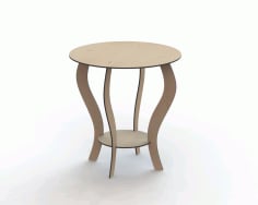 Laser Cut Decor Art Round Table 650 Mm CDR Vectors File