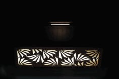 Laser Cut Decor Desk Light Plywood Acrylic Lamp Vector File