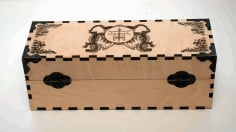 Laser Cut Decoration Box Dragon Image CDR File