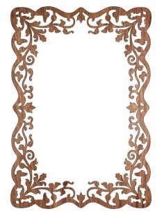 Laser Cut Decorative Frame Template CDR File