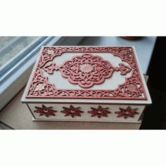 Laser Cut Decorative Jewelry Box CDR File