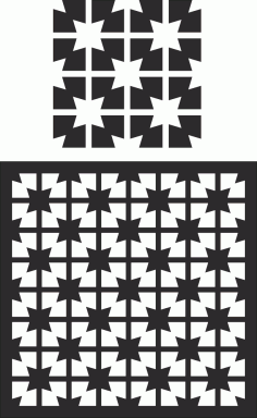 Laser Cut Decorative Screen Pattern Free CDR Vectors File