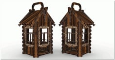 Laser Cut Decorative Tea House 4mm Free CDR Vectors File