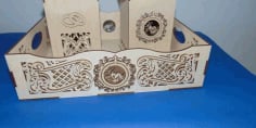 Laser Cut Decorative Trays Box CDR File