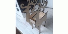 Laser Cut Deer Box 4mm Template CDR File