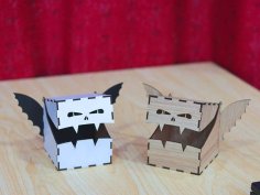 Laser Cut Devil Box Halloween Gift Box MDF 3mm Vector File