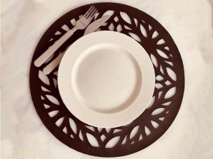 Laser Cut Dining Table Placemat Coaster Template Vector File