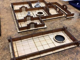 Laser Cut DnD Dungeon Parts for Kids Gameplay Vector File