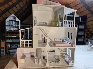 Laser Cut Dollhouse Plans Miniature Doll House Model Kit