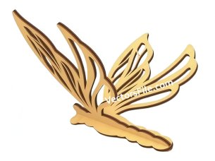 Laser Cut Dragonflies 3D Puzzle Model Kit Vector File
