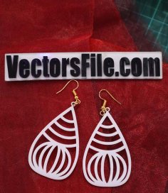 Laser Cut Earring Design Acrylic Artificial Jewellery Template CDR and SVG File