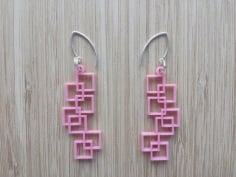 Laser Cut Earrings Design Template Free DXF File