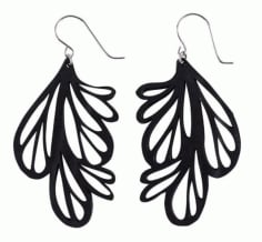 Laser Cut Earrings Free Vector File