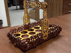 Laser Cut Easter Basket Wooden Easter Gift CDR File