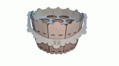 Laser Cut Easter Bucket CDR File