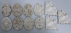 Laser Cut Easter Decorations Free CDR Vectors File