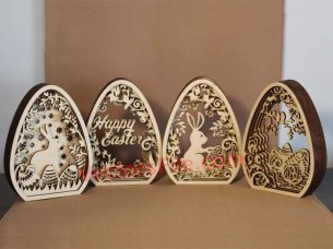 Laser Cut Easter Egg Decorating Multilayer Egg Decorating Idea