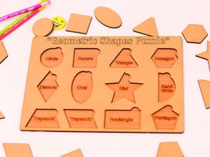 Laser Cut Educational Toys and Shape Learning Activities for Kids