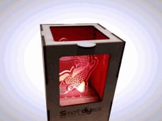 Laser Cut Fish Night Light Lamp CDR File