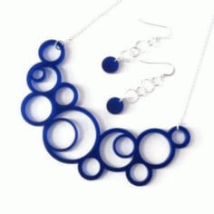 Laser Cut Free Earring DXF File