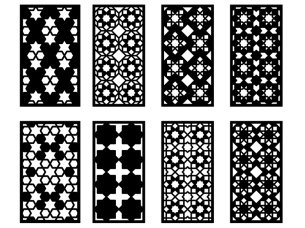 Laser Cut Geometric Jali Panel Design