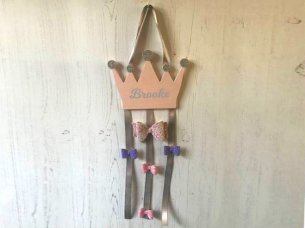 Laser Cut Hair Clip Personalized Hair Bow Wall Hanger